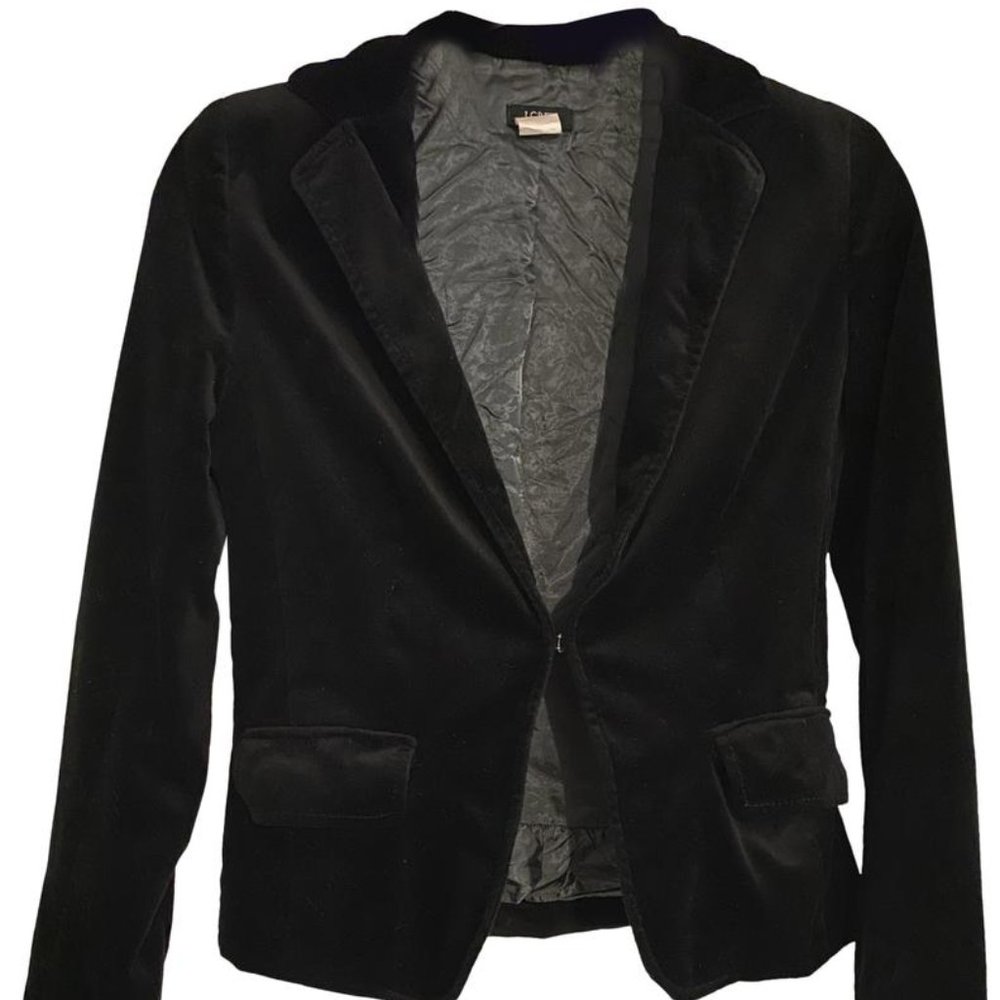 J.Crew Black Velvet Blazer